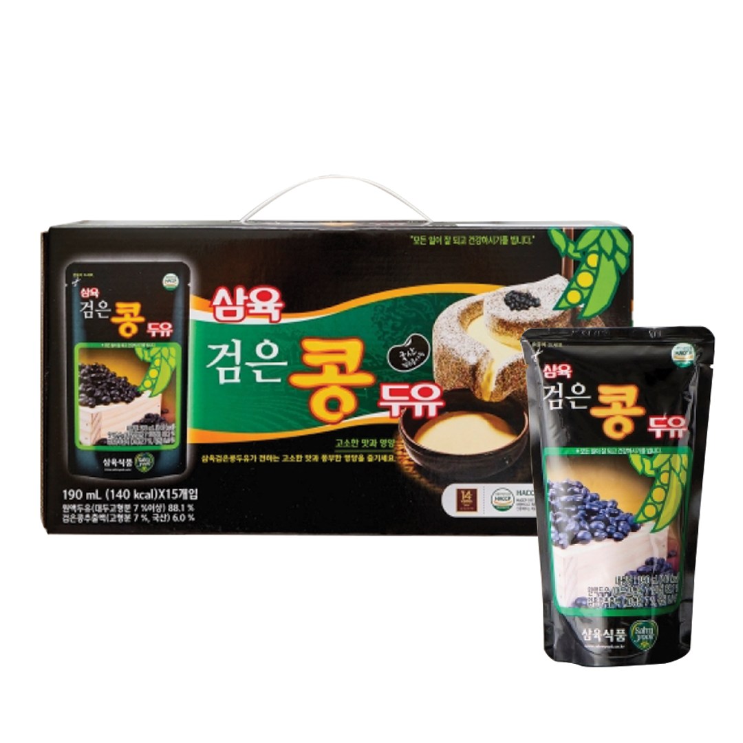 Black Soybean and Calcium Soy Milk Pouch  190ML*15