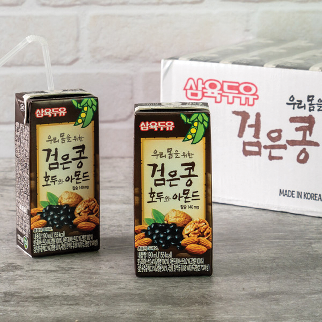 Samyuk Soybean Milk Black Bean Walnut &  Almond 190ML*24