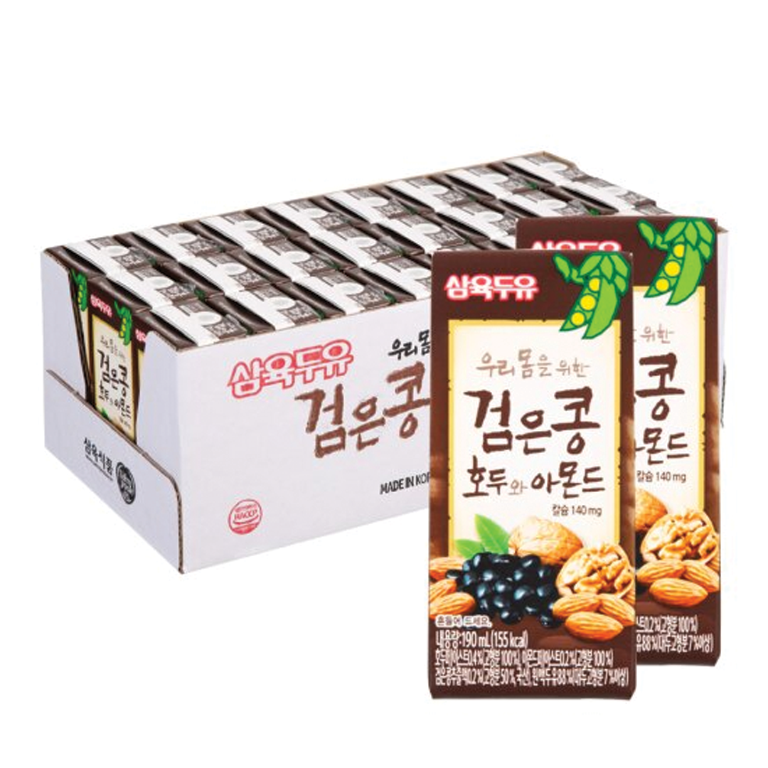 Samyuk Soybean Milk Black Bean Walnut &  Almond 190ML*24