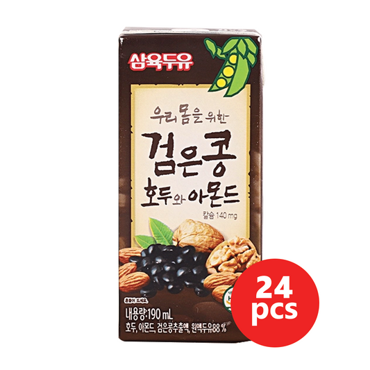 Samyuk Soybean Milk Black Bean Walnut &  Almond 190ML*24