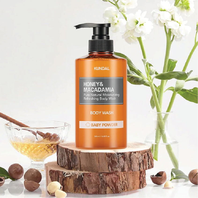 KUNDAL HONEY & MACADAMIA PURE BODY WASH BABY POWDER