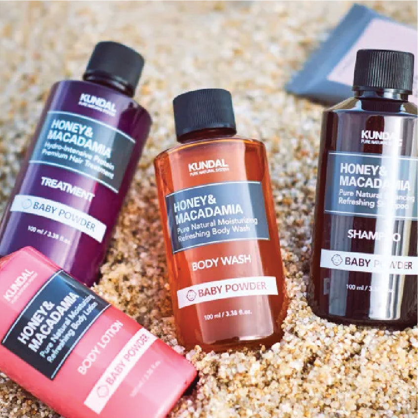 KUNDAL HONEY & MACADAMIA PURE BODY WASH BABY POWDER 100ml