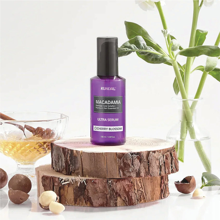 KUNDAL MACADAMIA ULTRA HAIR SERUM CHERRY BLOSSOM