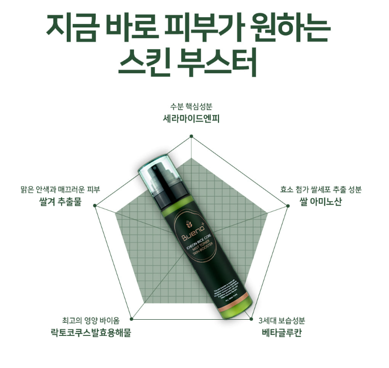Icheon Rice Core Mist Toner Skin-Booster 이천 쌀 코어 미스트 토너 스킨부스터