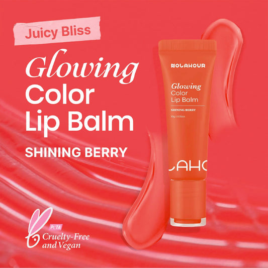 NOLAHOUR Glowing Color Lip Balm 0.35 Oz (Shining Berry)