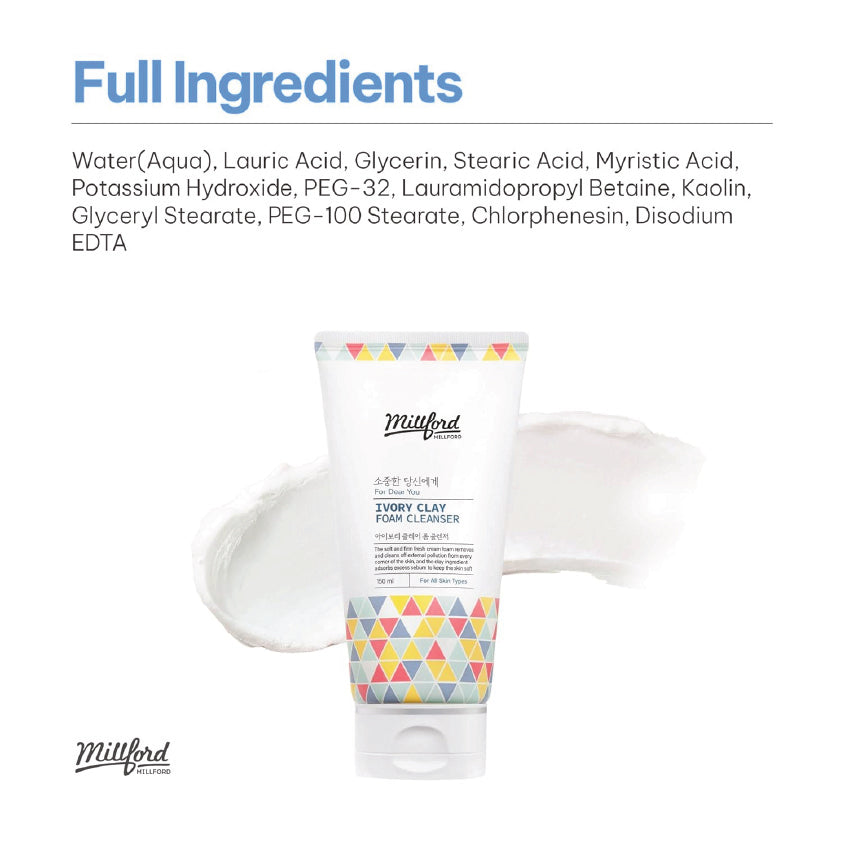 Millford Ivory Clay Foam Cleanser 150ml/5.1 fl.oz