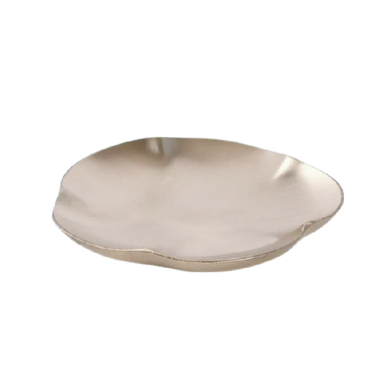Mosim Point Plate - Plum Blossom Plate (Bangja Yugi Mume Refreshment Brass Bowl, Organic Bowl Point Plate)
