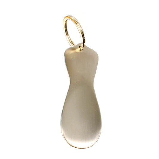 Mosim Portable Shoehorn (M) - Portable Keychain, Gift Keyring, Brass Bowl Material
