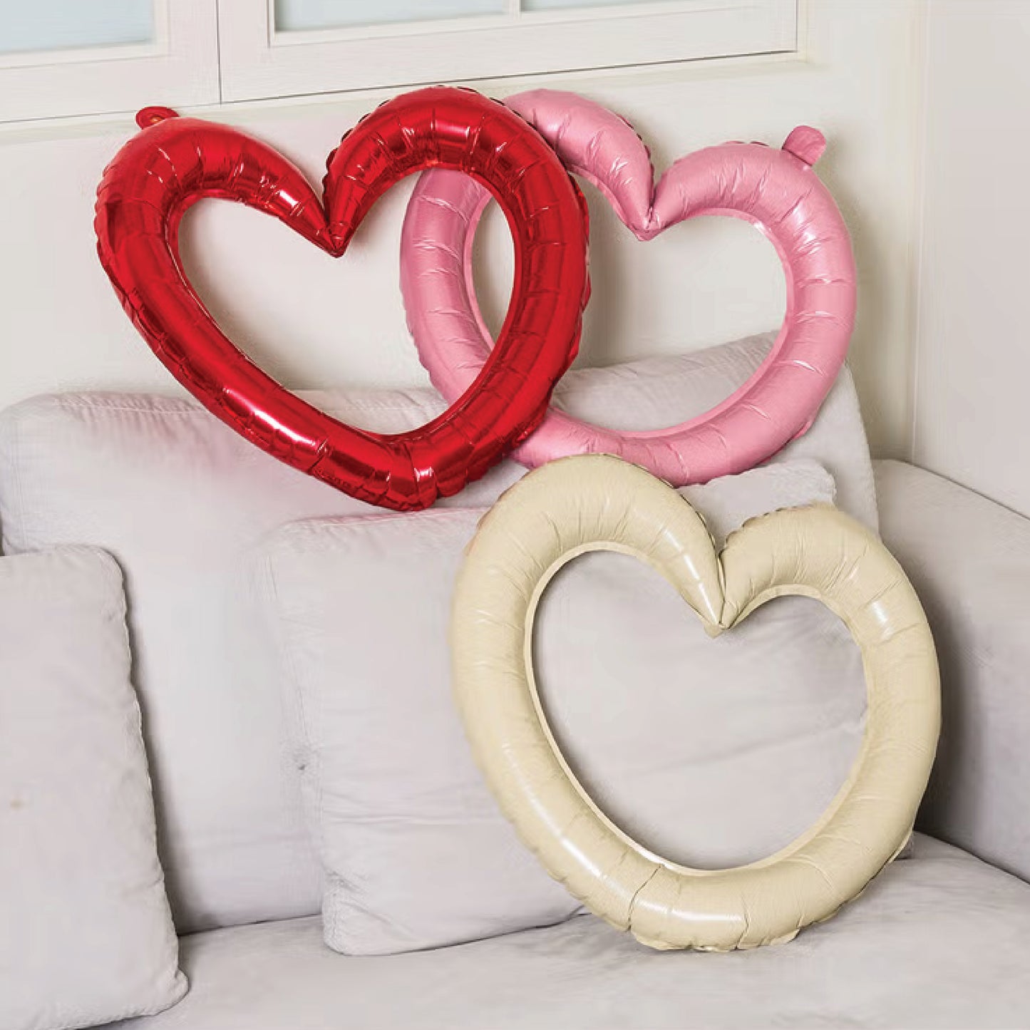 Heart Ring Balloons (3pcs, Mixed)