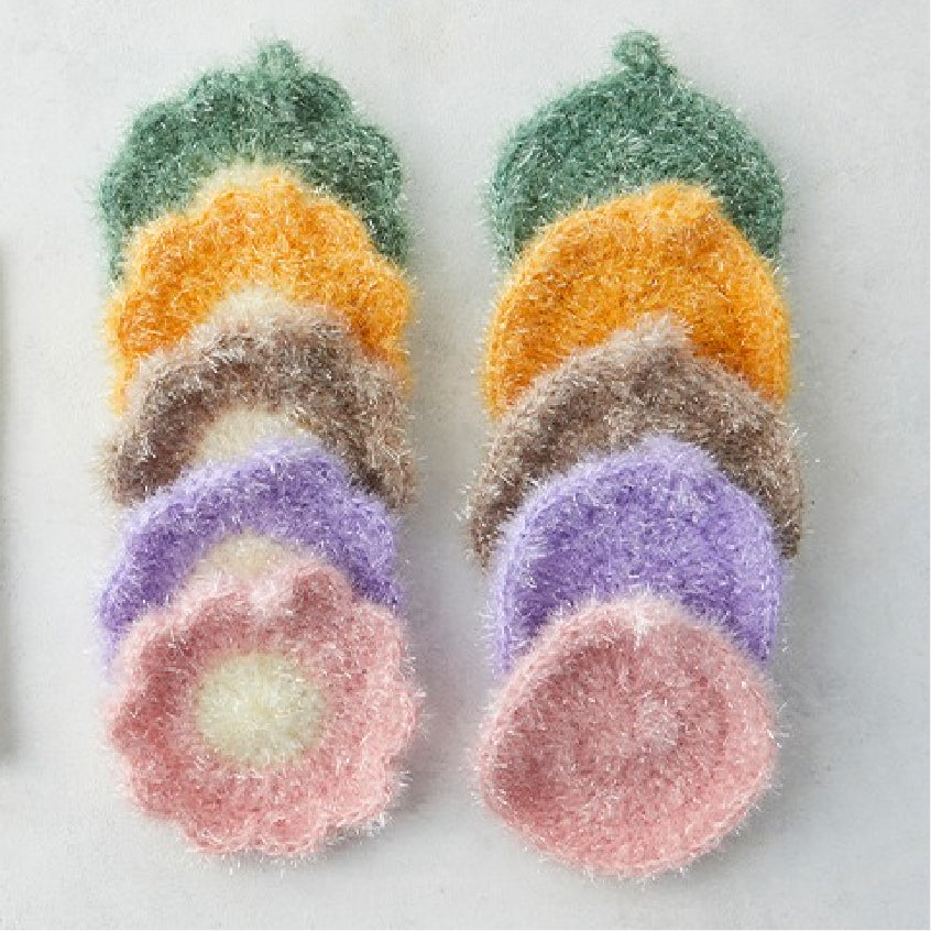 [KS365] Hand-made Scrubber (10units) | 폭신폭신 그립감 좋은 손뜨개 수세미 10매