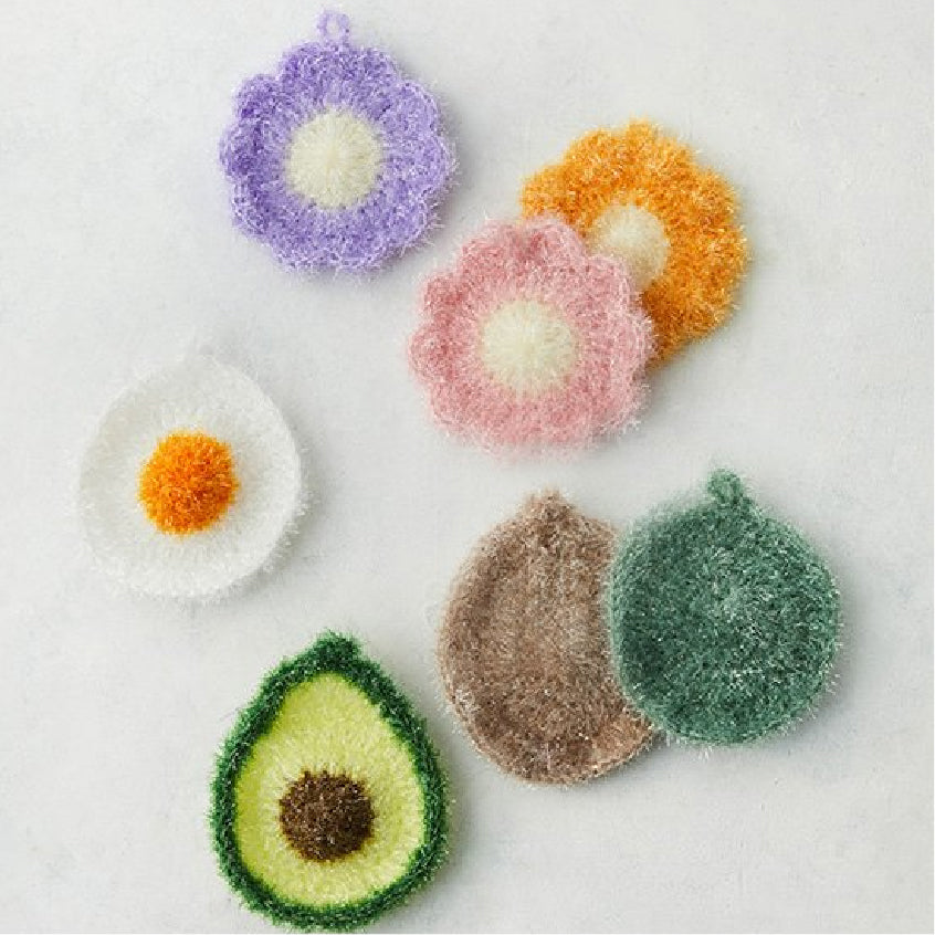 [KS365] Hand-made Scrubber (10units) | 폭신폭신 그립감 좋은 손뜨개 수세미 10매