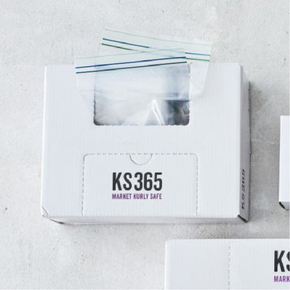 [KS365] Double Zip-lock Pouch Bags (mini 120units + Small 80units) | 이중지퍼 안심 더블지퍼백 혼합 (가로 11 X 세로 15cm + 가로 18 X 세로 20cm