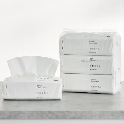 Cotton Pop-up Tissue / 3 packs * 180 sheets | 뽑아쓰는 팝업티슈 180매 3팩