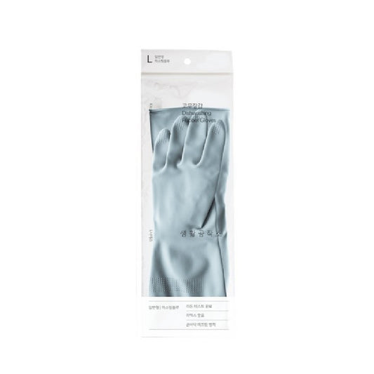 Dishwashing Rubber Gloves - Pastel Blue (Large)