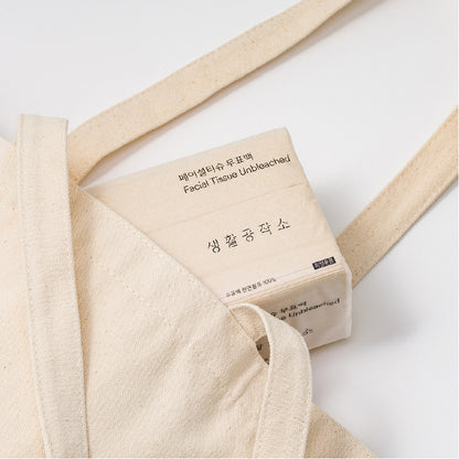 Facial Tissue - Unbleached / 6 Packs (250 sheets per a pack)