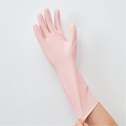 Dishwashing Rubber Gloves - Pastel Pink (Medium)