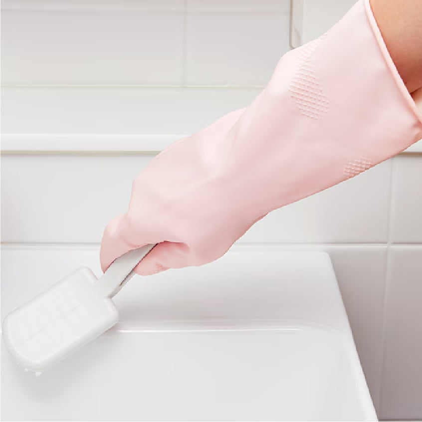 Dishwashing Rubber Gloves - Pastel Pink (Large)