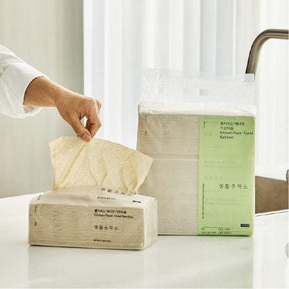 Bamboo Kitchen Towel - 100 sheet x 3ea