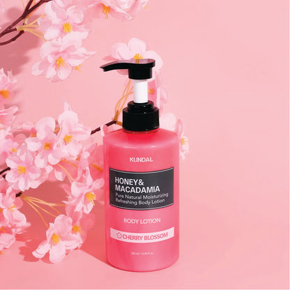 KUNDAL HONEY & MACADAMIA PURE BODY LOTION CHERRY BLOSSOM