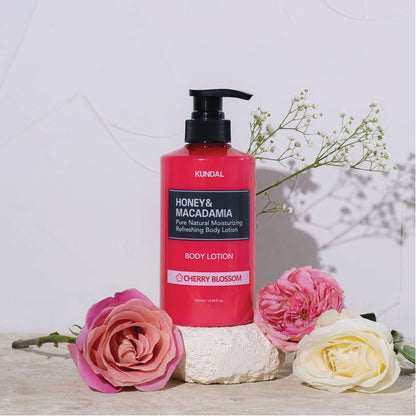 KUNDAL HONEY & MACADAMIA PURE BODY LOTION CHERRY BLOSSOM