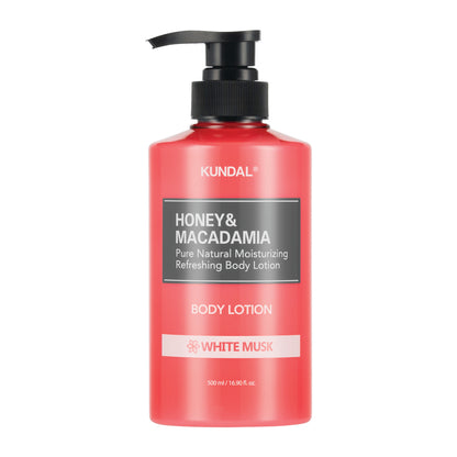 KUNDAL HONEY & MACADAMIA PURE BODY LOTION WHITE MUSK
