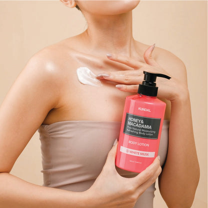 KUNDAL HONEY & MACADAMIA PURE BODY LOTION WHITE MUSK