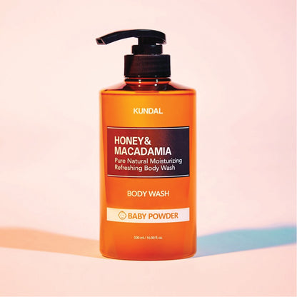 KUNDAL HONEY & MACADAMIA PURE BODY WASH BABY POWDER
