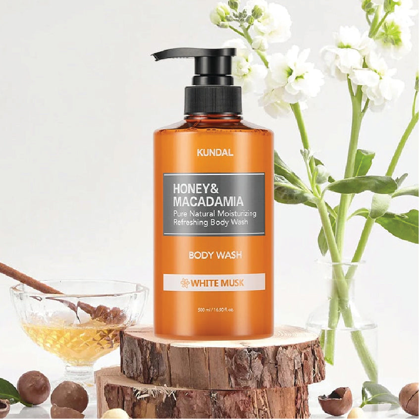 KUNDAL HONEY & MACADAMIA PURE BODY WASH WHITE MUSK