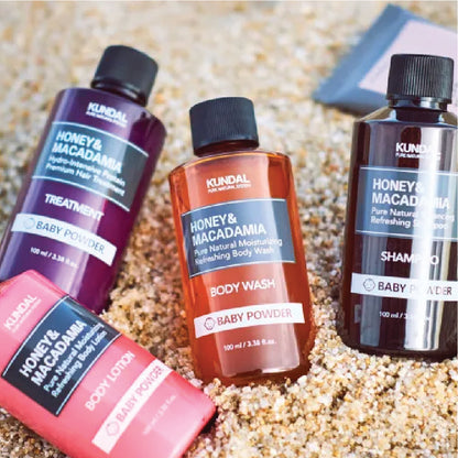 KUNDAL HONEY & MACADAMIA PURE BODY WASH BABY POWDER 100ml