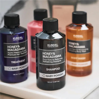 KUNDAL HONEY & MACADAMIA NATURE SHAMPOO BABY POWDER 100ml