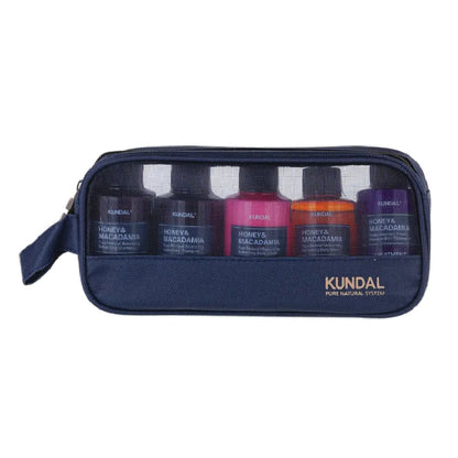 KUNDAL TRAVEL KIT - WHITE MUSK (Shampoo*2, Treatment, Body Wash, Body Lotion)