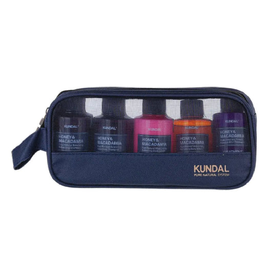 KUNDAL TRAVEL KIT - WHITE MUSK (Shampoo*2, Treatment, Body Wash, Body Lotion)