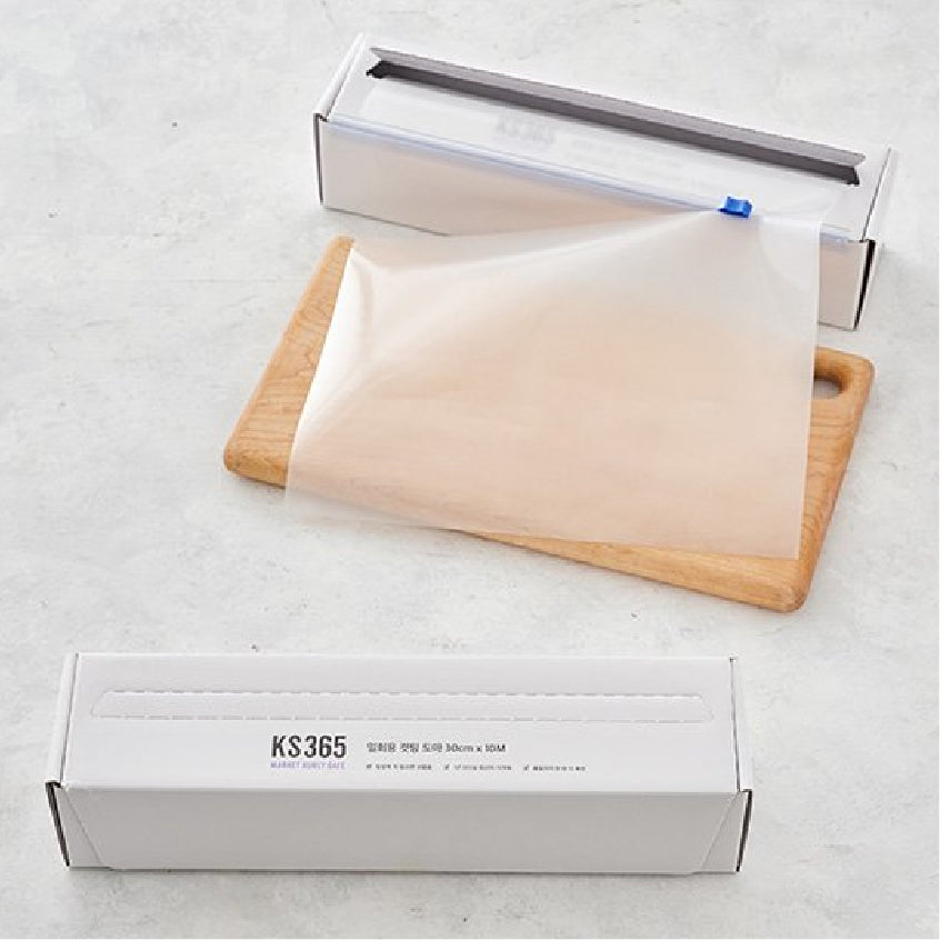 [KS365] Disposable Cutting Board Roll (30cm * 10m) | [KS365] 위생적으로 잘라쓰는 일회용 컷팅 도마 (30cm*10M)