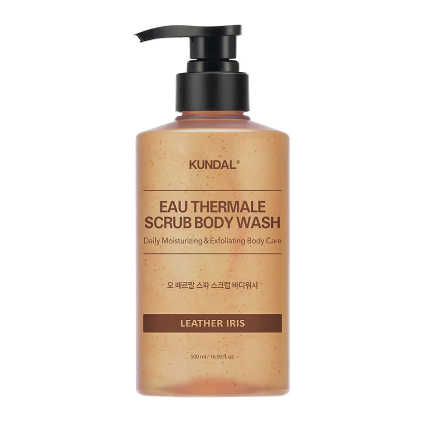 KUNDAL EAU THERMALE SPA SCRUB BODY WASH LEATEHR IRIS
