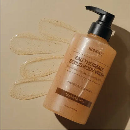 KUNDAL EAU THERMALE SPA SCRUB BODY WASH LEATEHR IRIS
