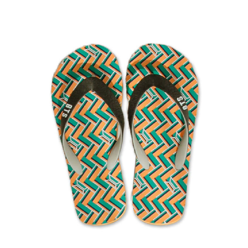 BTS Idol Basic Flip Flops (Green-25cm)