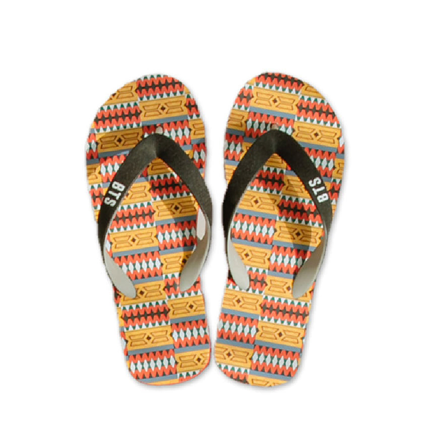 BTS Idol Basic Flip Flops (Orange-25cm)