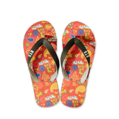 BTS Idol Basic Flip Flops (Red-25cm)