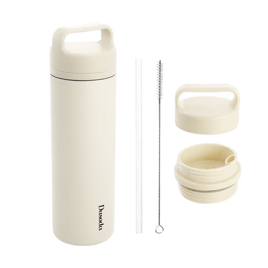 Dasoda Thermos Tumbler - Cream Ivory | 다소다 이지십 보온병 보온 보냉 물통 물병 텀블러 600ml, 크림아이보리