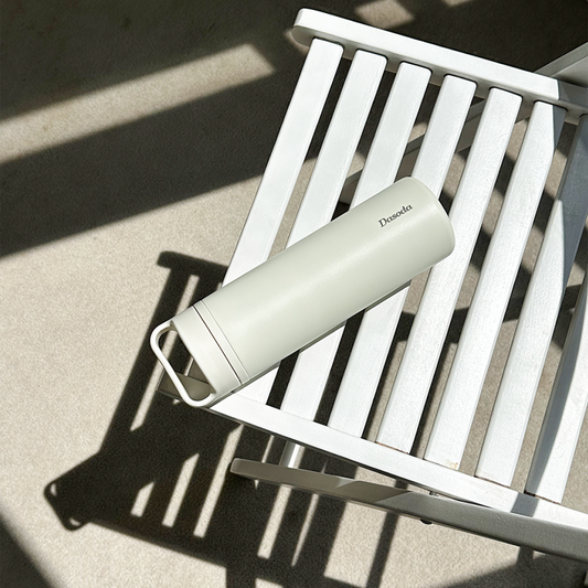 Dasoda Thermos Tumbler - Cream Ivory | 다소다 이지십 보온병 보온 보냉 물통 물병 텀블러 600ml, 크림아이보리