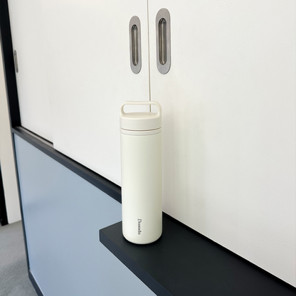 Dasoda Thermos Tumbler - Cream Ivory | 다소다 이지십 보온병 보온 보냉 물통 물병 텀블러 600ml, 크림아이보리