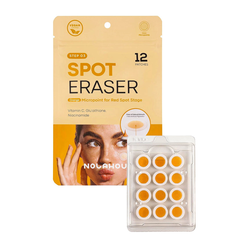 NOLAHOUR Spot Eraser Step 3 (Orange - Micropoint for Red Spot Stage) 12 Patches