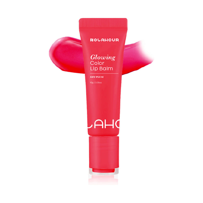 NOLAHOUR Glowing Color Lip Balm 0.35 Oz (Shy Plum)