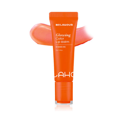 NOLAHOUR Glowing Color Lip Balm 0.35 Oz (Summer Fig)