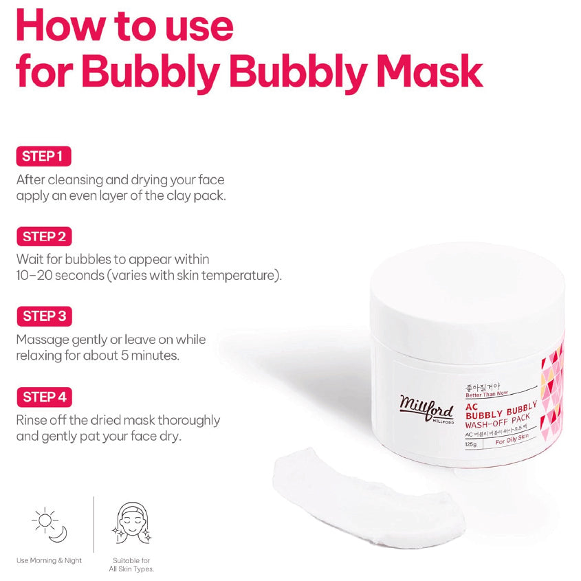 Millford AC Bubbly Bubbly Wash-Off Pack