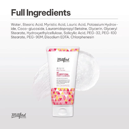 Millford AC Clarifying Face Cleansing Foam 150ml/5.1 fl.Oz