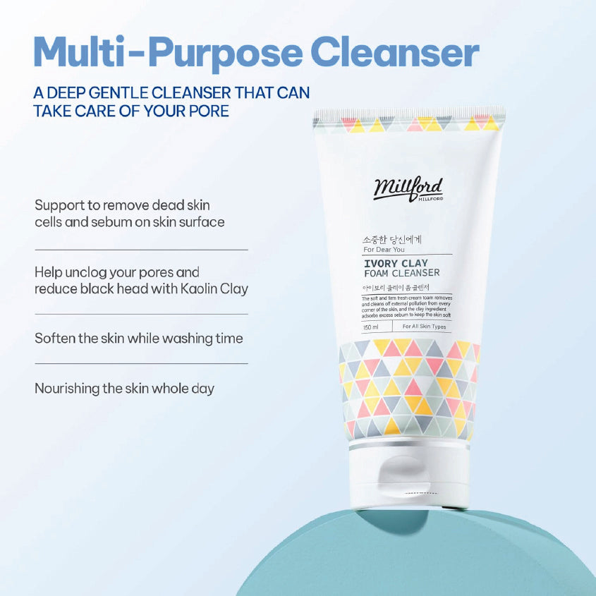 Millford Ivory Clay Foam Cleanser 150ml/5.1 fl.oz