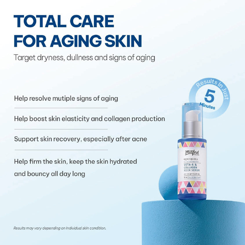 Millford Vita A & Collagen Rich Serum 30ml / 1 fl.oz