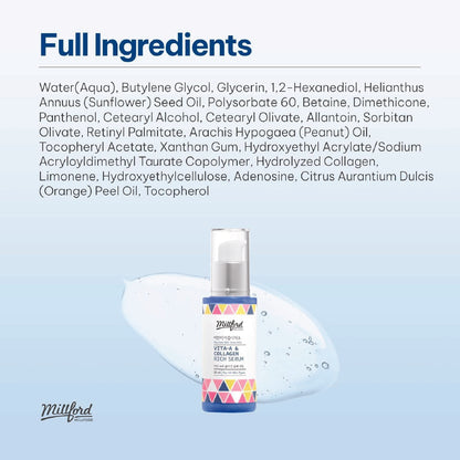 Millford Vita A & Collagen Rich Serum 30ml / 1 fl.oz