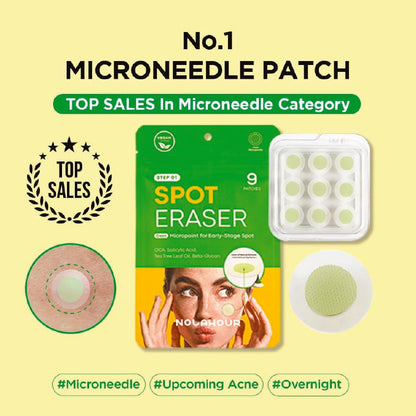 NOLAHOUR Spot Eraser Step 1 (Green - Micropoint for Early-Stage Spot) 9 Patches